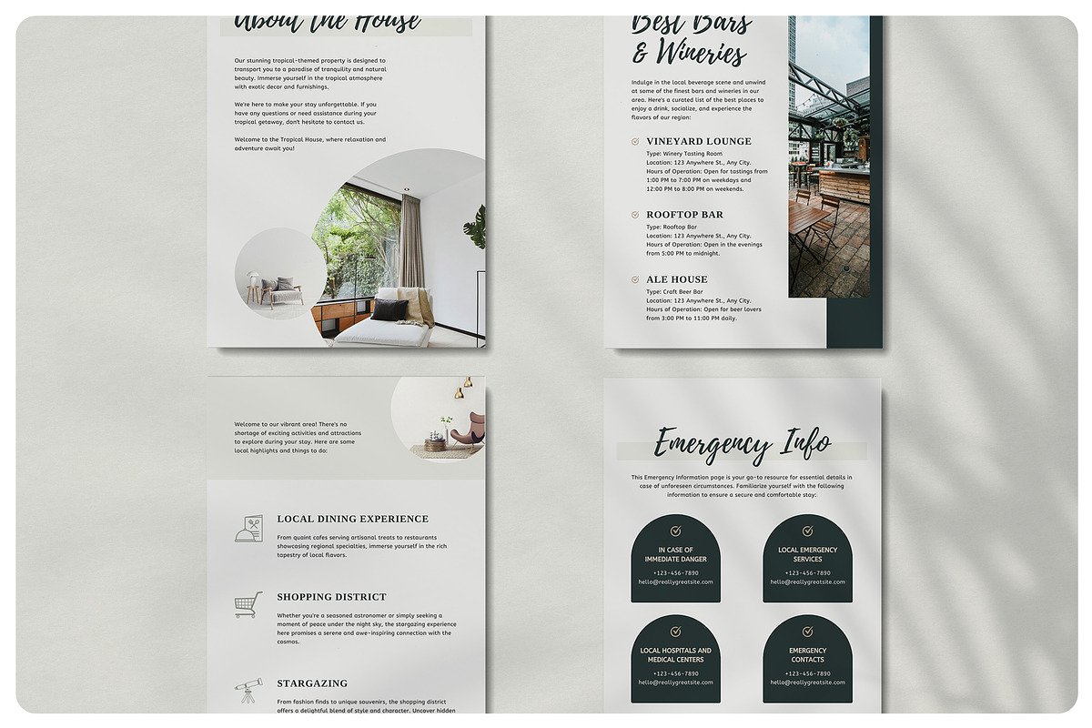 VOLAR Airbnb Welcome Book Template, a Magazine Template by BlancaLab Studio (Photo 6 of 9)