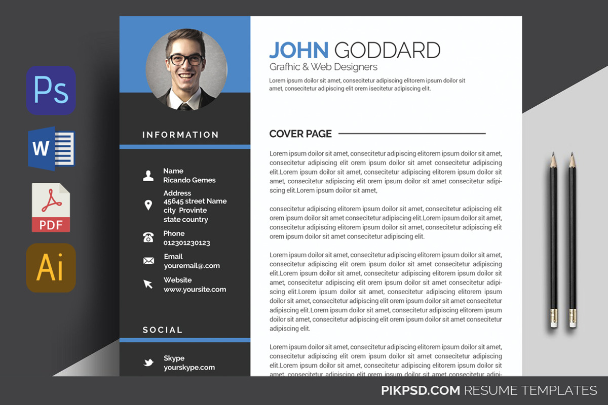Professional Resume/CV, a Resume Template by graphicforest (Photo 3 of 5)