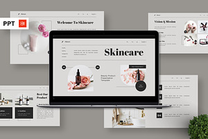 Skincare - Beauty Product Powerpoint, a Presentation Template by Deepslide Studio