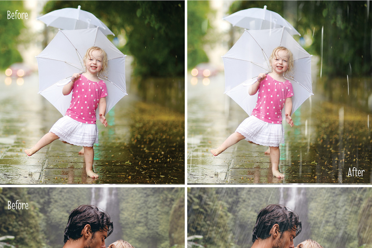 25 Rain Overlays - Falling Raindrops preview 2