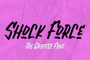 Shock Force - Graffiti Font