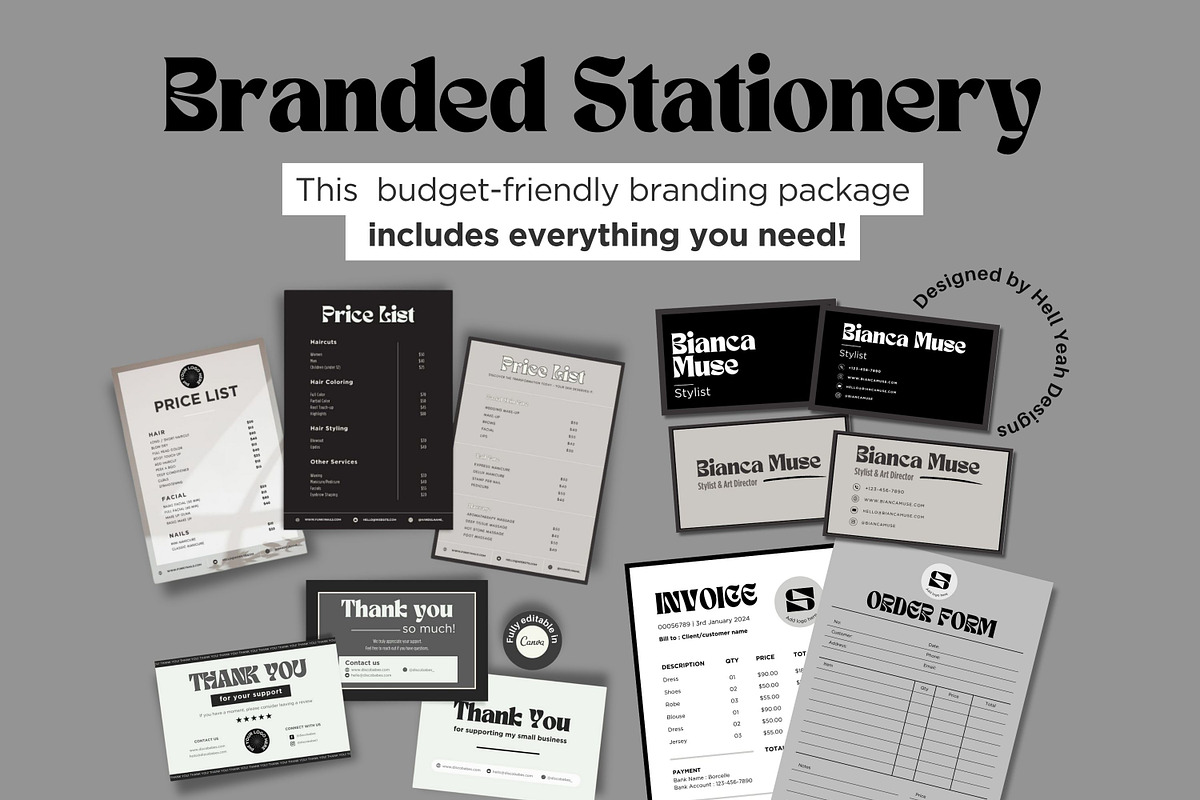 Monochrome Muse Starter Branding Kit preview 4