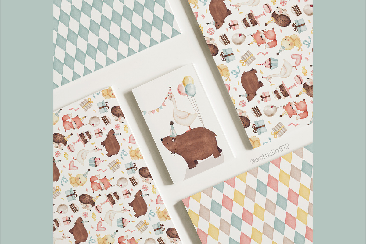 Birthday party, an Animal Illustration by Estudio 812 (Photo 6 of 9)