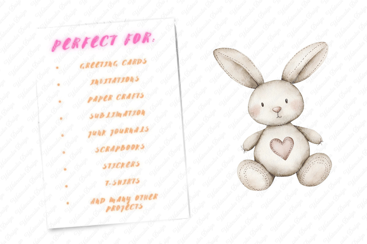 Neutral Baby Watercolor Clipart, an Illustration by Watercolor design (Photo 6 of 11)