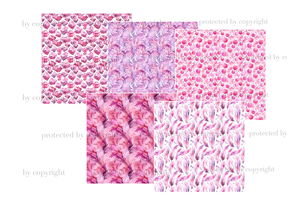 Glam Digital Papers Set | Fashion, a Pattern Graphic by GlamArtZhanna (Photo 3 of 3)