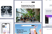 Monely – Finance App Landing Page, an UI Kit Template by AtelierDuVow (Thumbnail 5 of 5)