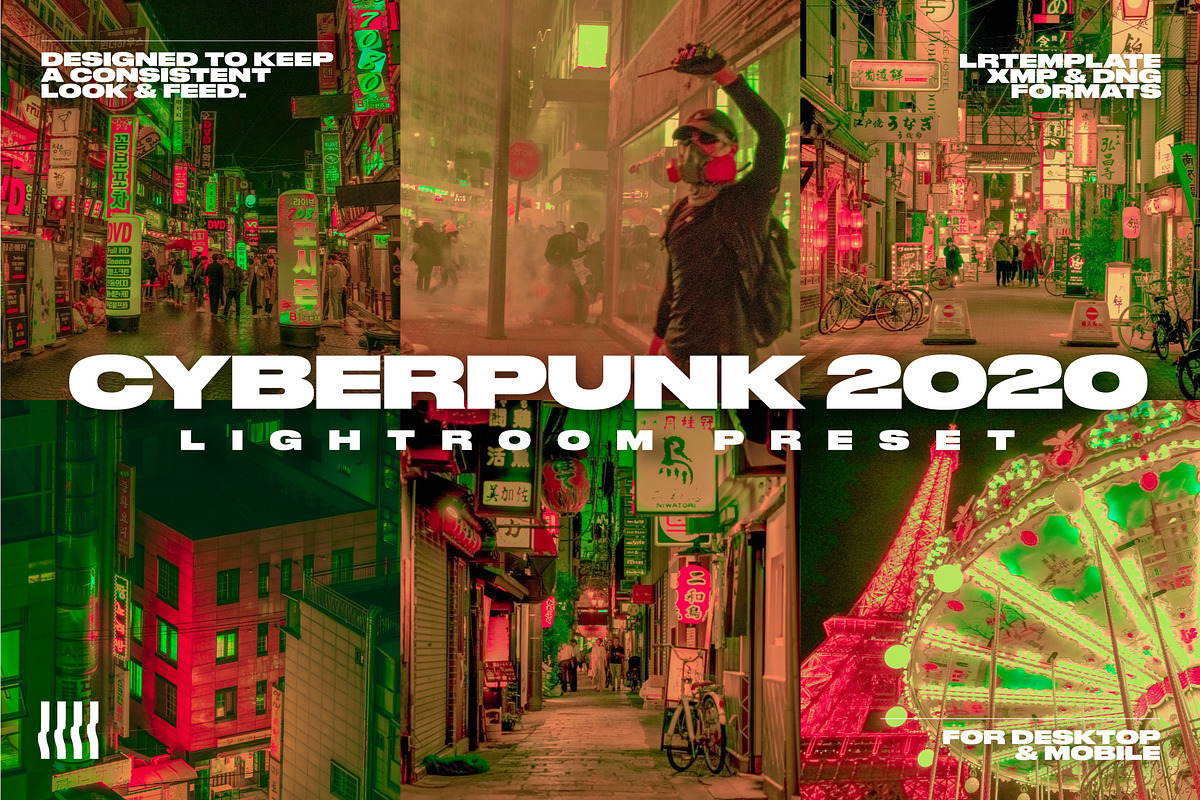 CYBERPUNK 2024 FILM LIGHTROOM PRESET, a Preset Add-On by ASDF Graphics (Photo 1 of 9)