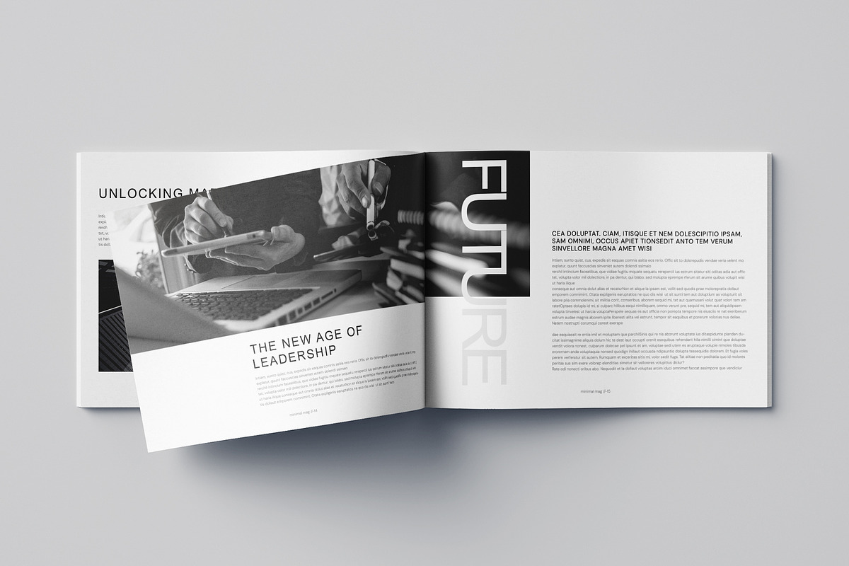 Magazine Landscape Template, a Magazine Template by Pixelpick