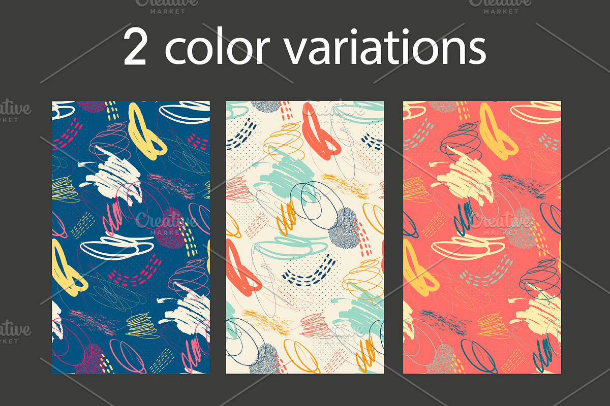 Abstract patterns and cards set #1, a Pattern Graphic by pixelwerk (Photo 2 of 5)