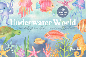 Ocean, sea world, underwater, fishes