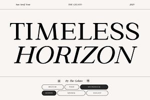 Timeless Horizon: Modern Serif