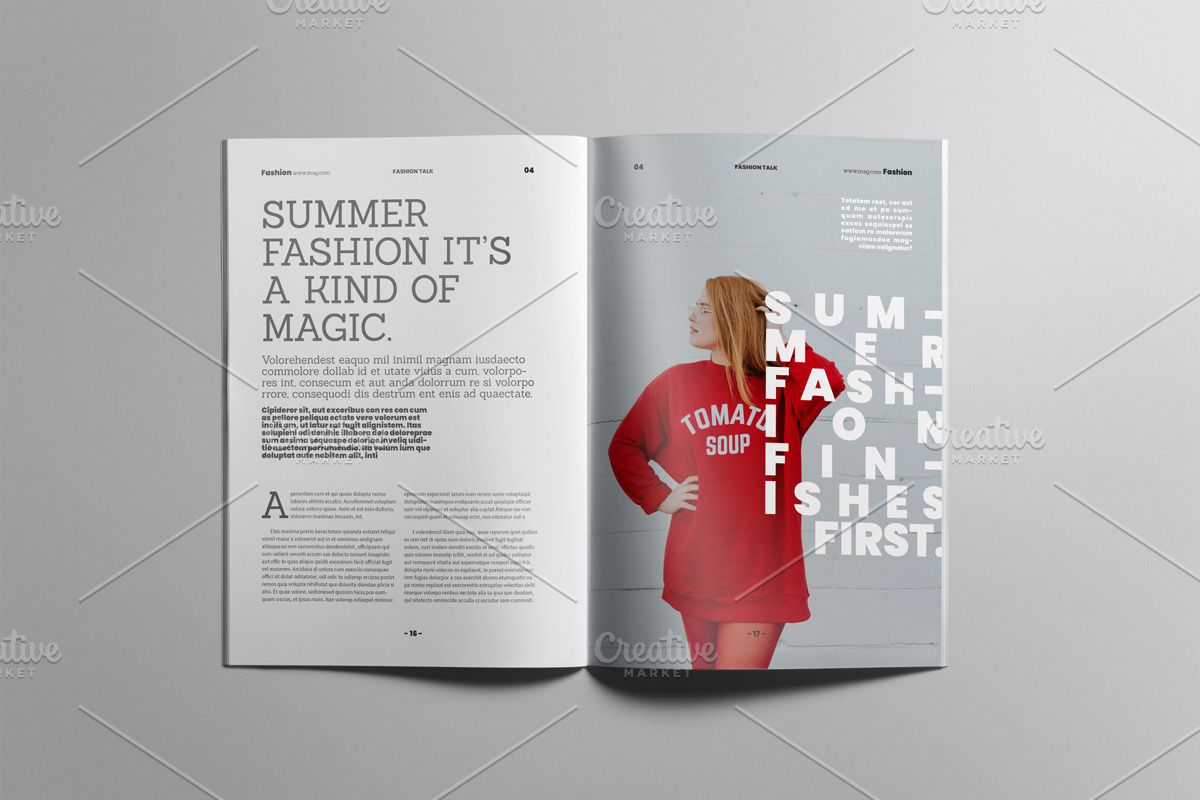 The Best Fashion Magazne Layout, a Magazine Template by Swayang (Photo 10 of 23)