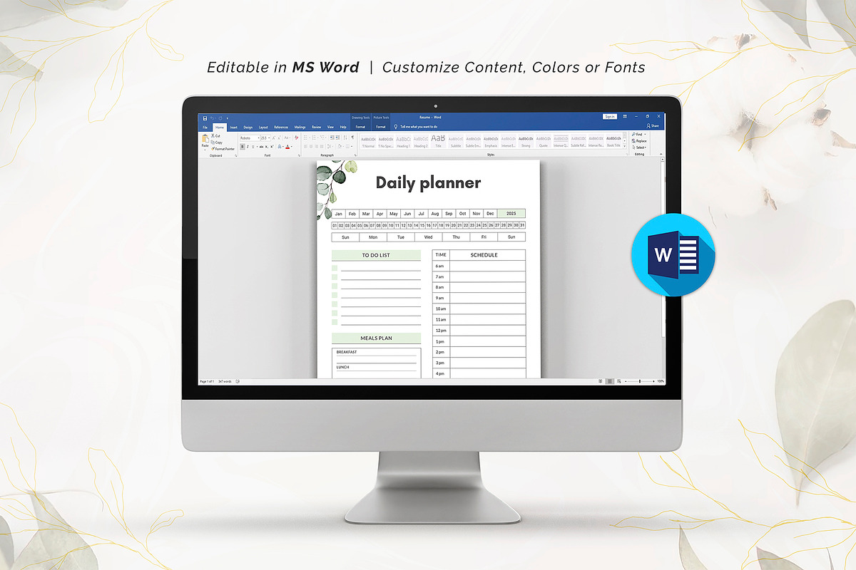 Canva Digital Planner Template, a Stationery Template by DesignDevisers (Photo 11 of 11)