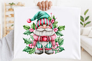 Christmas Gnome Clipart PNG Bundle, a Seasonal Illustration by SVGArt (Thumbnail 4 of 4)