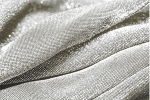 Shiny silver glitter fabric textile, a Beauty & Fashion Photo by Anna Efetova