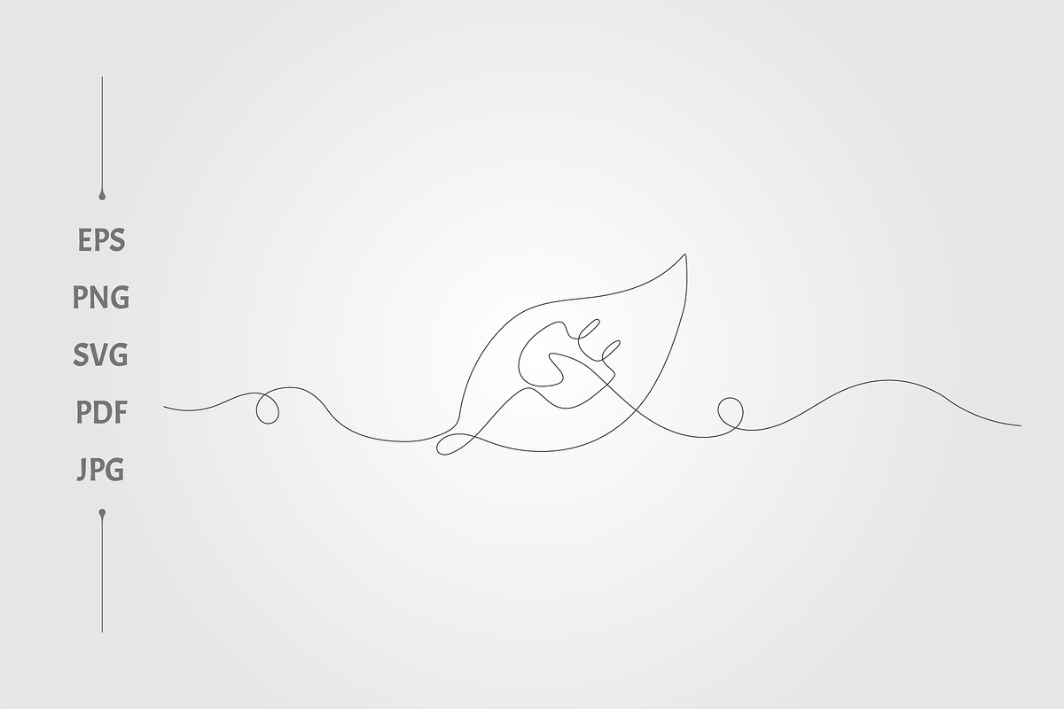 continuous line drawing eco friendly, an Object Graphic by lawoel (Photo 2 of 3)