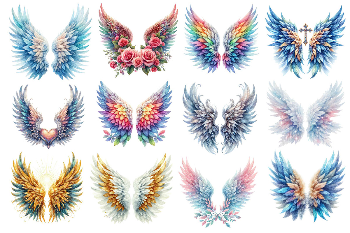 Heaven Angel Wings Sublimation, an Illustration by Dream Creation (Photo 3 of 4)