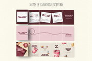 Pink & Burgundy Instagram Templates, a Social Media Template by Row Creative (Thumbnail 9 of 11)