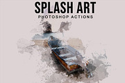 Splash Art Photoshop Actions, an Action Add-On by Jacpot007 (Thumbnail 1 of 9)