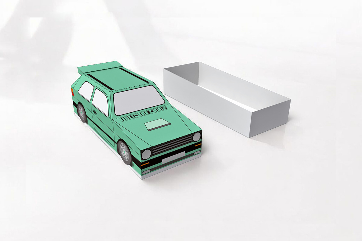 Car favor - 3d papercraft, a Print Template by PAPER amaze (Photo 7 of 7)