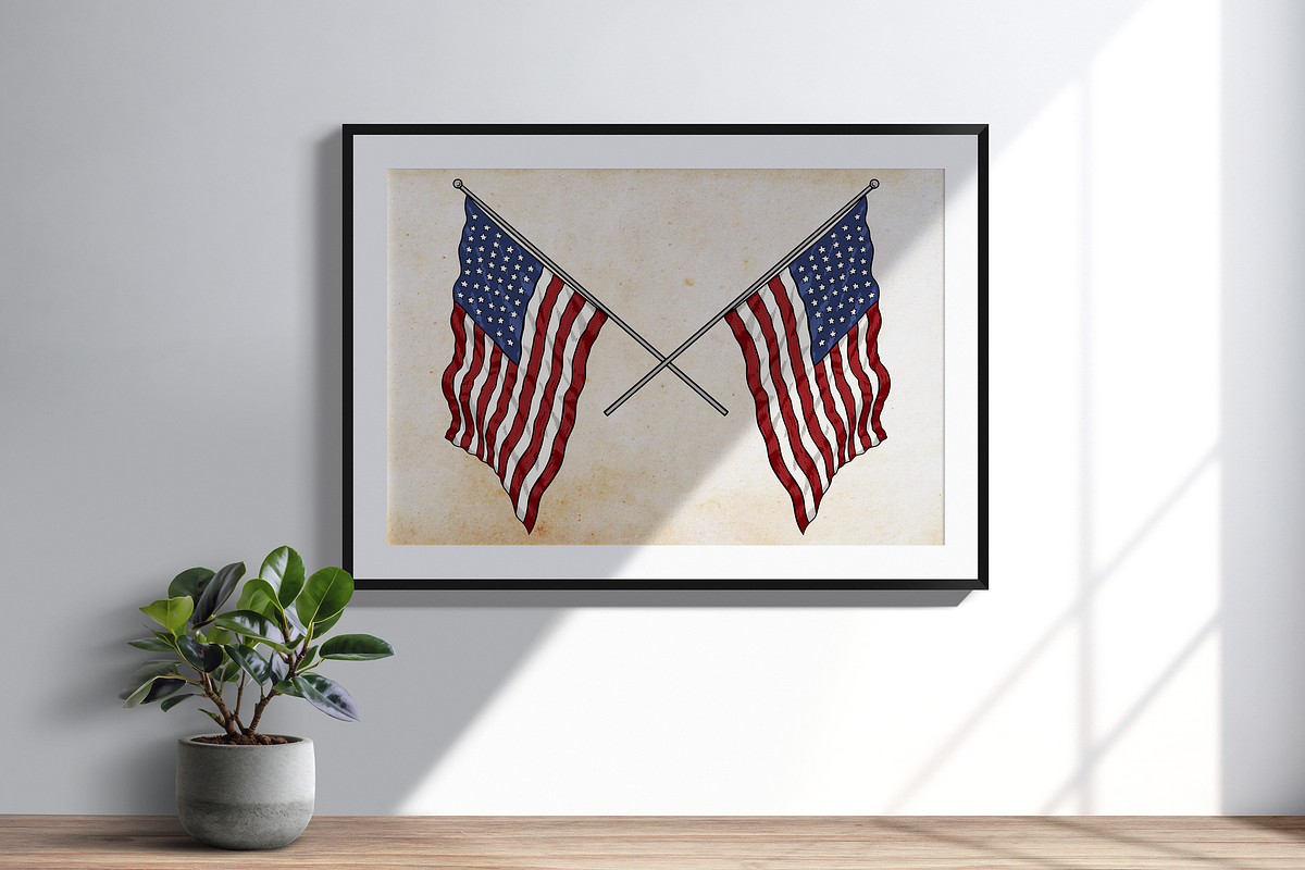 American Flag Vector Set, an Object Illustration by Kusumaillustration (Photo 5 of 7)