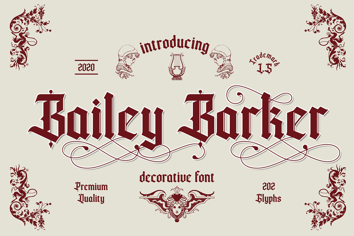 Bailey barker, a Serif Font by LetterStock (Photo 1 of 7)