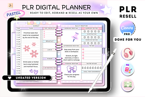 PLR Resell Canva Digital Planner