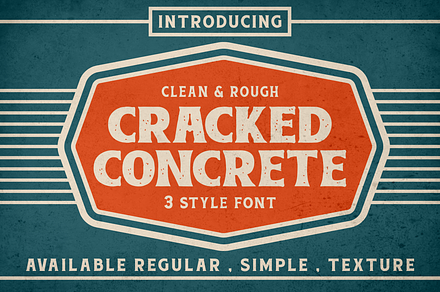 Cracked Concrete - Vintage Serif, a Font by PutraCetol Studio