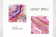 Pink Marble Texture Pack Rose Quartz, a Decorative Illustration by illuztrate (Thumbnail 2 of 4)