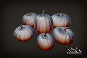 Pumpkin Basic Selection, a Food & Drink 3D Model by Adam Sculpts (Thumbnail 3 of 3)