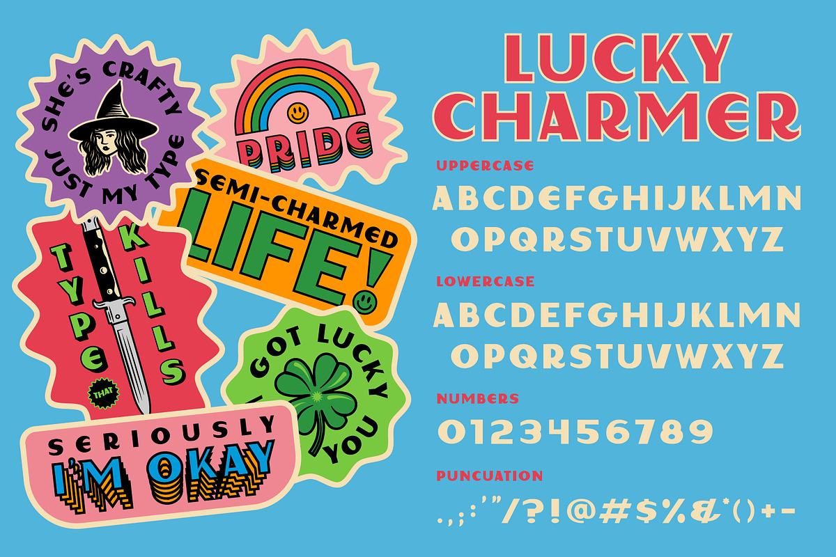 Lucky Charmer Display Font, a Font by Brethrendesignco (Photo 1 of 4)