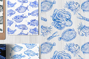Vector Sea Life Graphics Collections, an Animal Illustration by ZiziMarket (Thumbnail 3 of 5)
