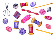 Knitting watercolor collection, an Illustration by Watercolor & sketches (Thumbnail 3 of 5)