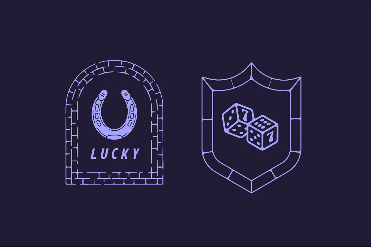 Logo Badge Pattern Brush for Ai, a Brush Add-On by Hannah Bacon Design (Photo 2 of 8)