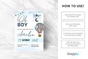 Boy Baby Shower Invitation Template, an Invitation Template by Snapybiz (Thumbnail 9 of 10)