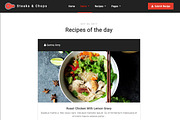Steaks & Chops - Recipes Template, a Bootstrap Template by Excellent Dynamics (Thumbnail 2 of 5)