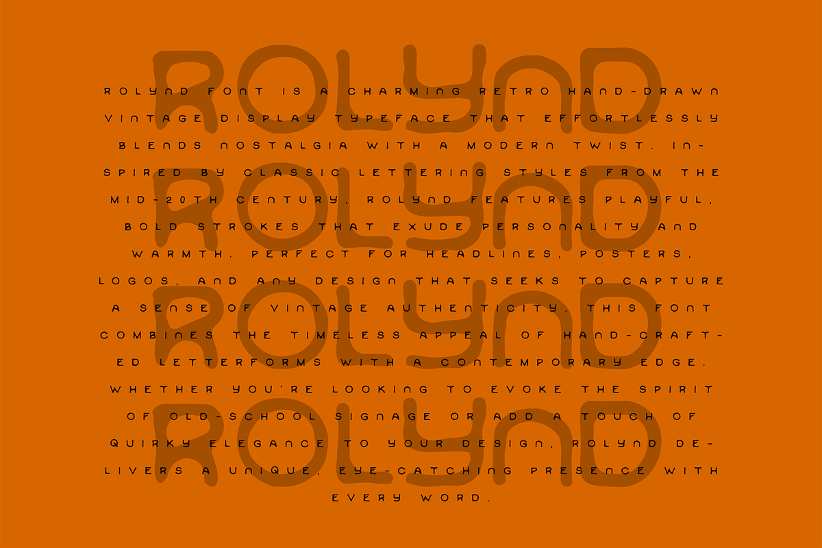 Rolynd - Handdrawn Font, a Sans Serif Font by HAN (Photo 3 of 6)