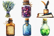 Apothecary Clipart Vintage Clipart, an Illustration by Canvas Craft (Thumbnail 3 of 7)