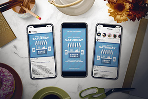 Small Business Saturday Flyer Set