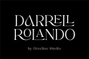 Darrell Rolando - Display Font, a Serif Font by Grezline Studio (Thumbnail 1 of 13)