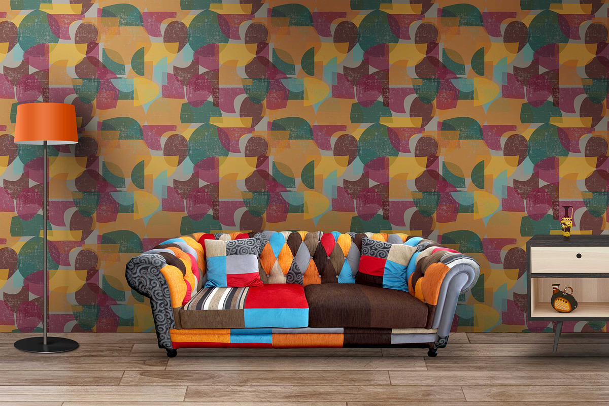 Mid Century Kaleidoscope, a Background Graphic by AAN Seamless Shop (Photo 3 of 3)