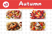 Watercolor Autumn Background – High-, a Background Graphic by John_Walker (Thumbnail 3 of 4)