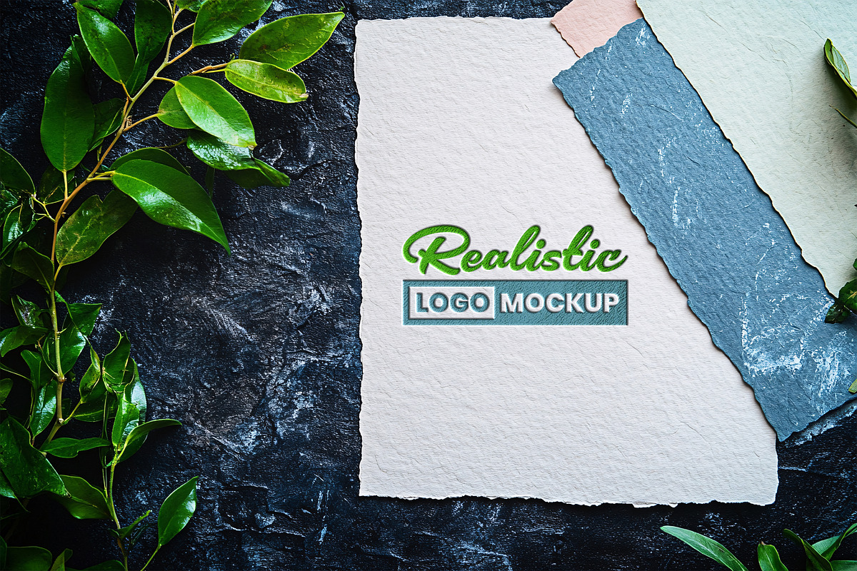 15 Paper Embossed Logo Mockups, a Mockup by GenesisCreativeCo (Photo 11 of 16)