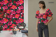 Vivid Abstract Modern Floral Pattern, a Pattern Graphic by likorbut (Thumbnail 8 of 13)