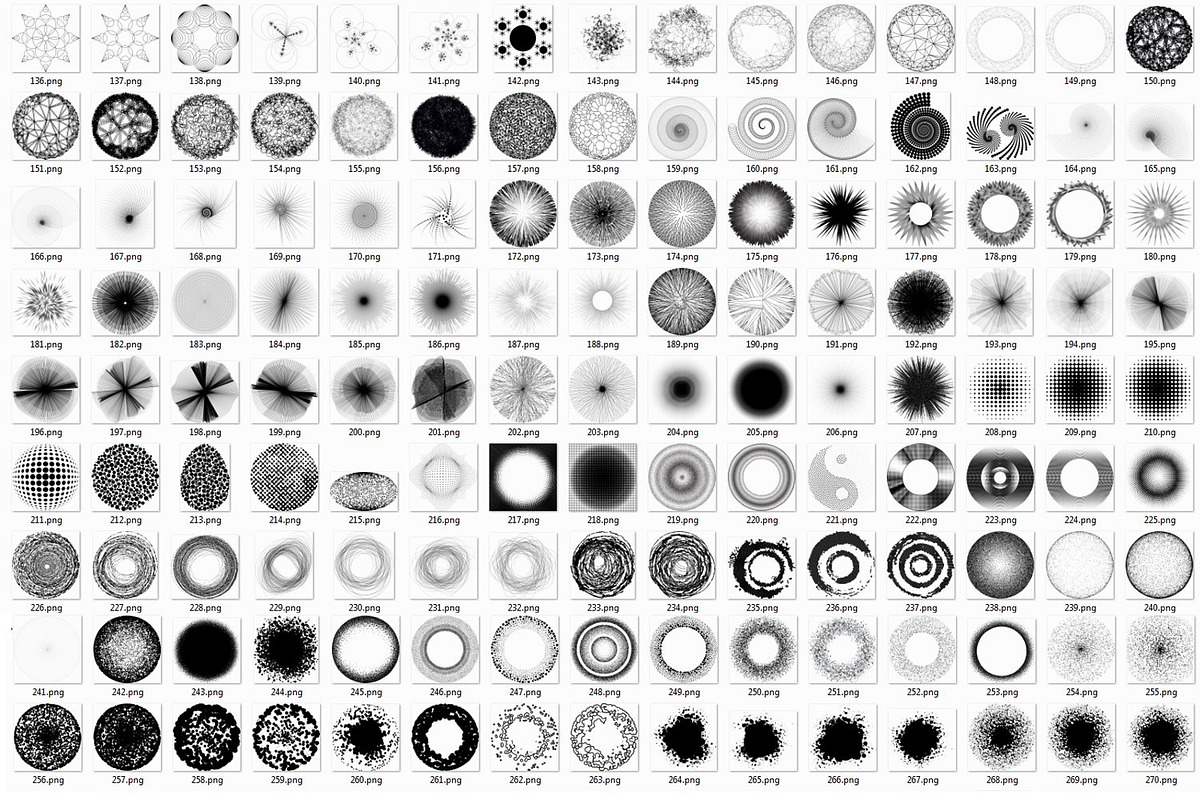 600 Round Design Elements Bundle, an Object Illustration by Kseniya-Omega (Photo 20 of 21)