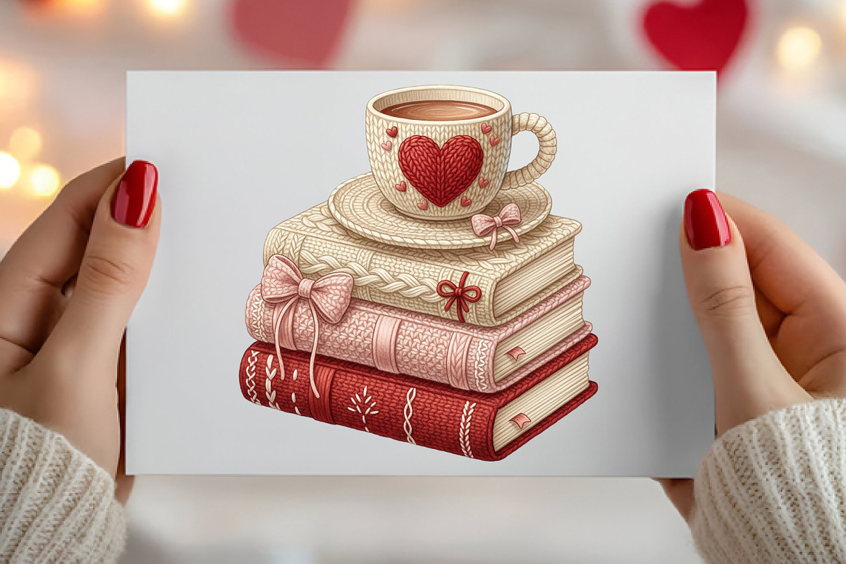 Crochet Books And Coffee Png, an Illustration by Canvas Craft (Photo 4 of 7)