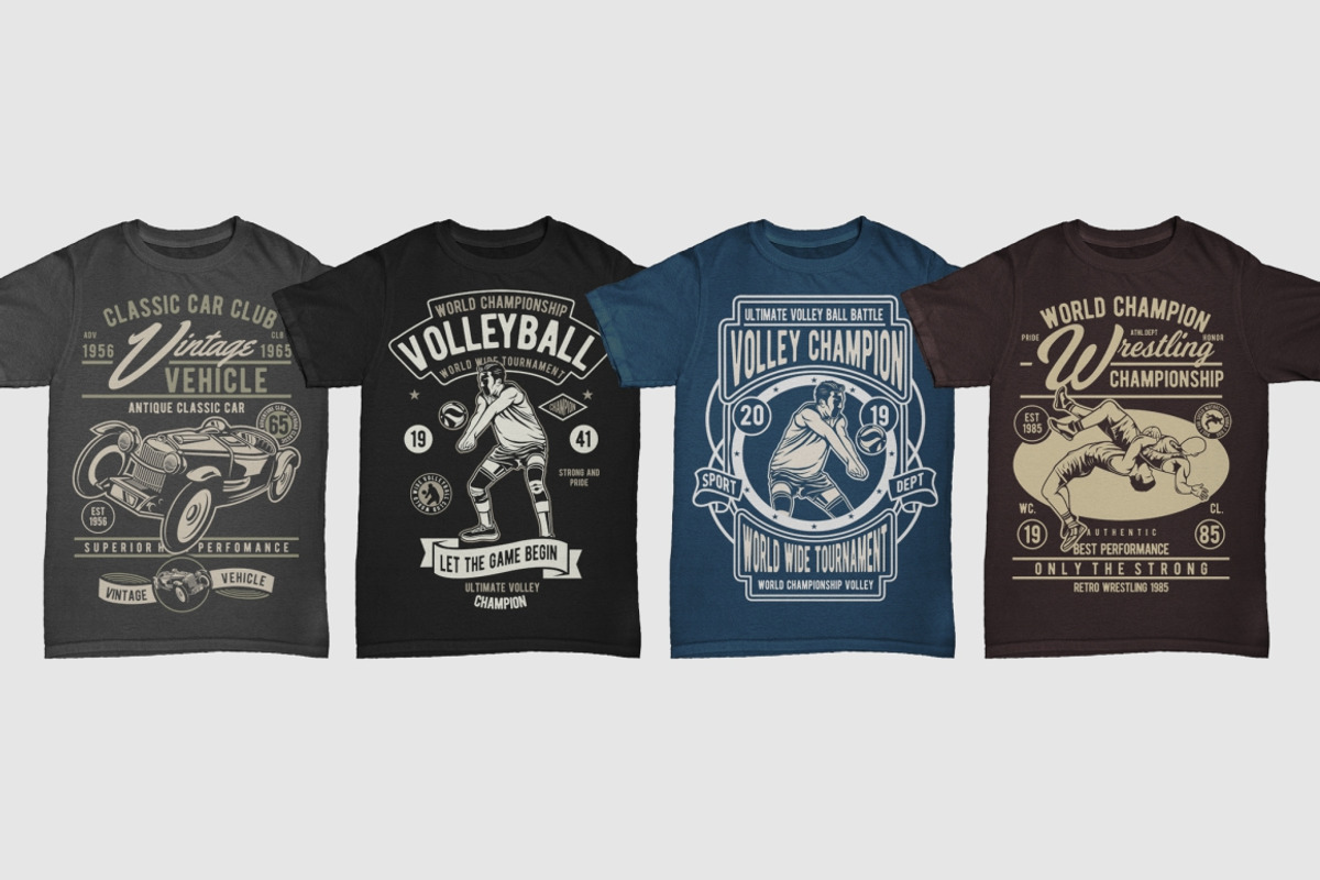 100 Retro Tshirt Designs Bundle 3, an Illustration by roach_graphic (Photo 13 of 14)