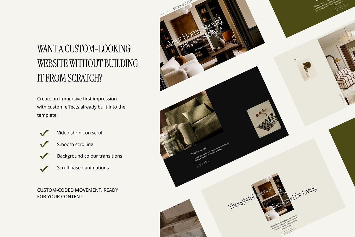 Interior Studio Squarespace Template, a Squarespace Template by Row Creative (Photo 3 of 10)
