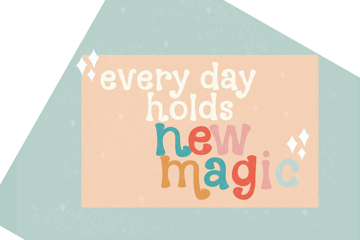 Disco Magic - A Retro Style Font, a Serif Font by Dansie Design (Photo 4 of 5)