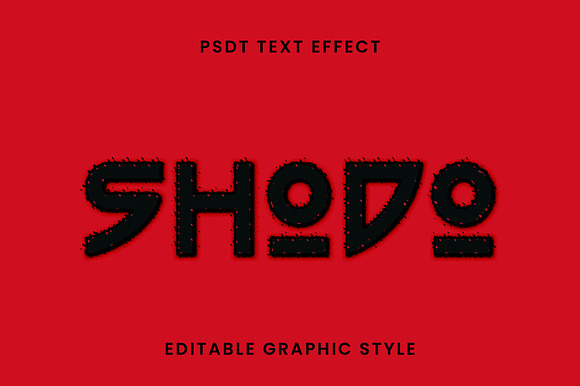 Spiky Brush Japan Text Effect preview 2